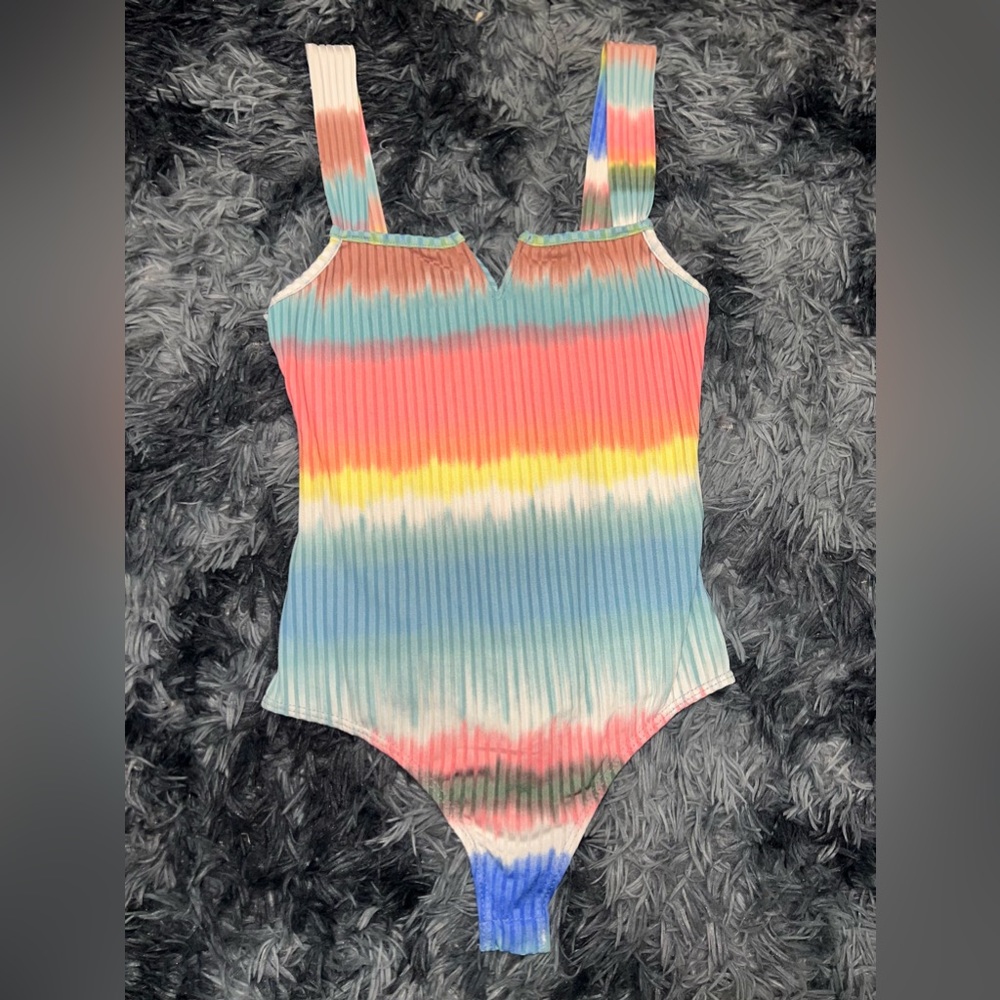 Pastel tye dye bodysuit